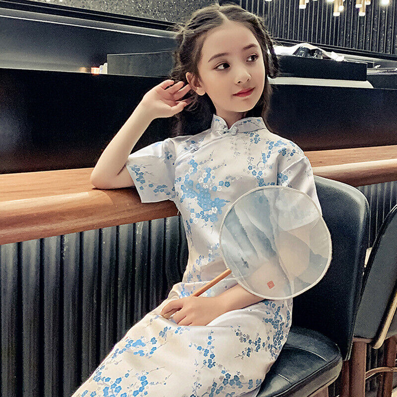 Girls Girls Qipao Girls Cheongsam Girls Chinese Dresses Oshion