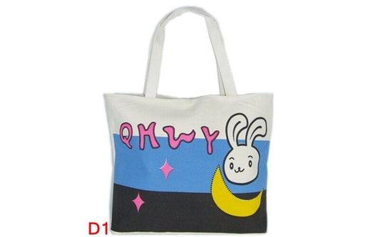 Cute New Ladies Womens Girls Canvas Shopping Tote Book College School Lunch Bag