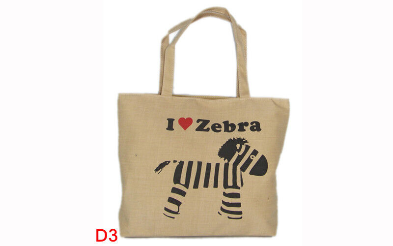 Cute New Ladies Womens Girls Canvas Shopping Tote Book College School Lunch Bag