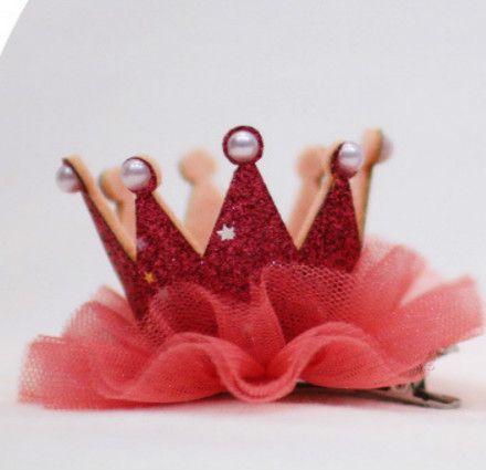 NEW Oh My Princess Girls Crown Glitter Adorable Hair Clippers Accessories ghair