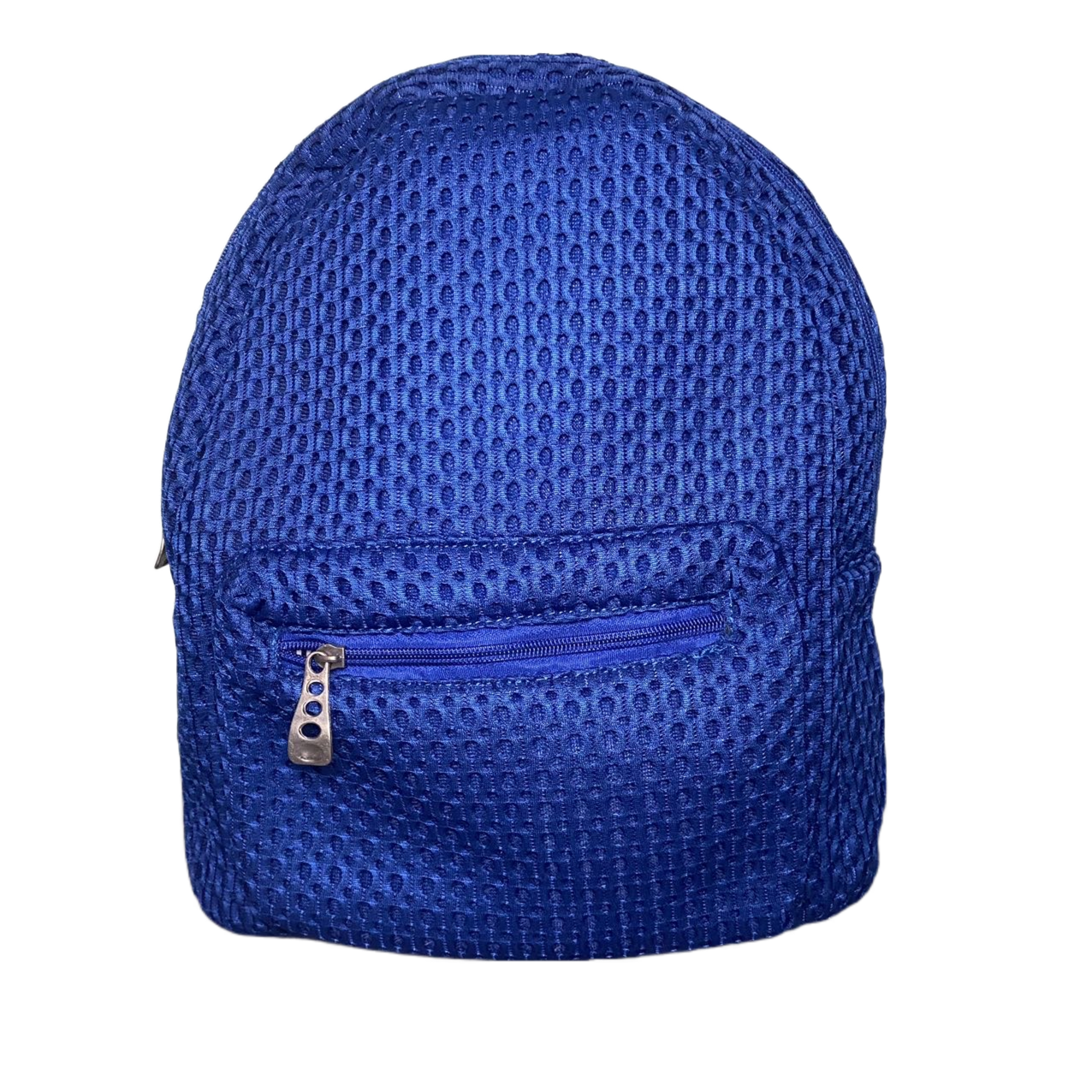 New Ladies Womens Girls Canvas Blue Mesh College School Rucksack Backpack Bag